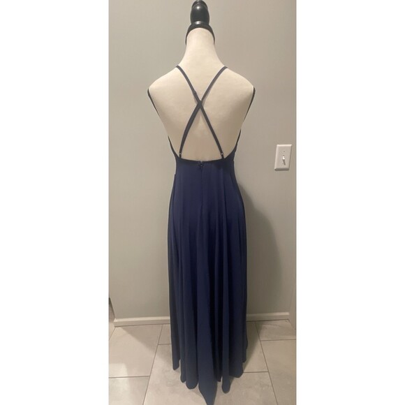 LULUS Mythical Kind of Love Navy Blue Maxi Dress Size Small - Picture 3 of 4